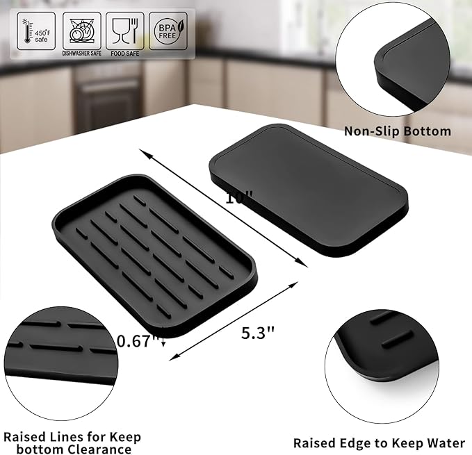 Silicone Kitchen Sink Organizer Tray - Image 2