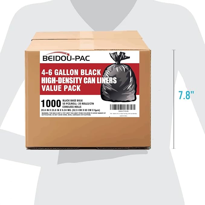 4-6 Gallon Trash Bags, Industrial, Commercial, Janitorial - Image 3