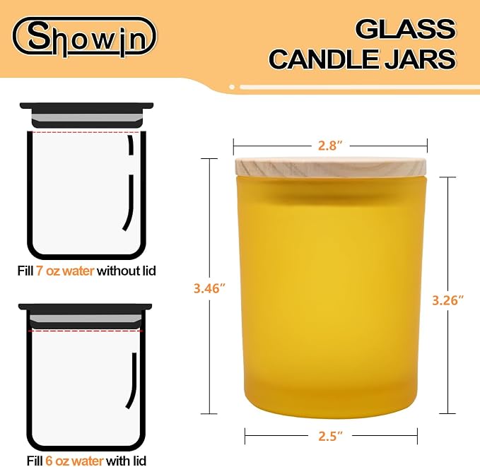 Thick Candle Jars for Making Candles 12 Pcs, 7 OZ Empty Jars - Image 7