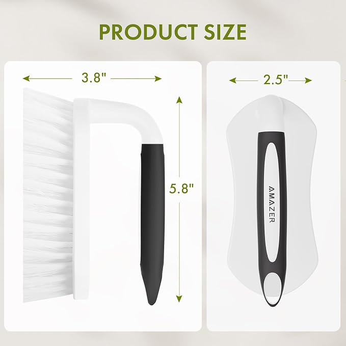 Amazer Scrub Brush for Cleaning Comfort Grip Shower Scrubber Stiff Bristles - Image 2