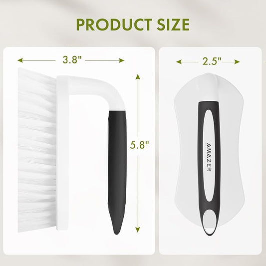 Amazer Scrub Brush for Cleaning Comfort Grip Shower Scrubber Stiff Bristles - Image 2