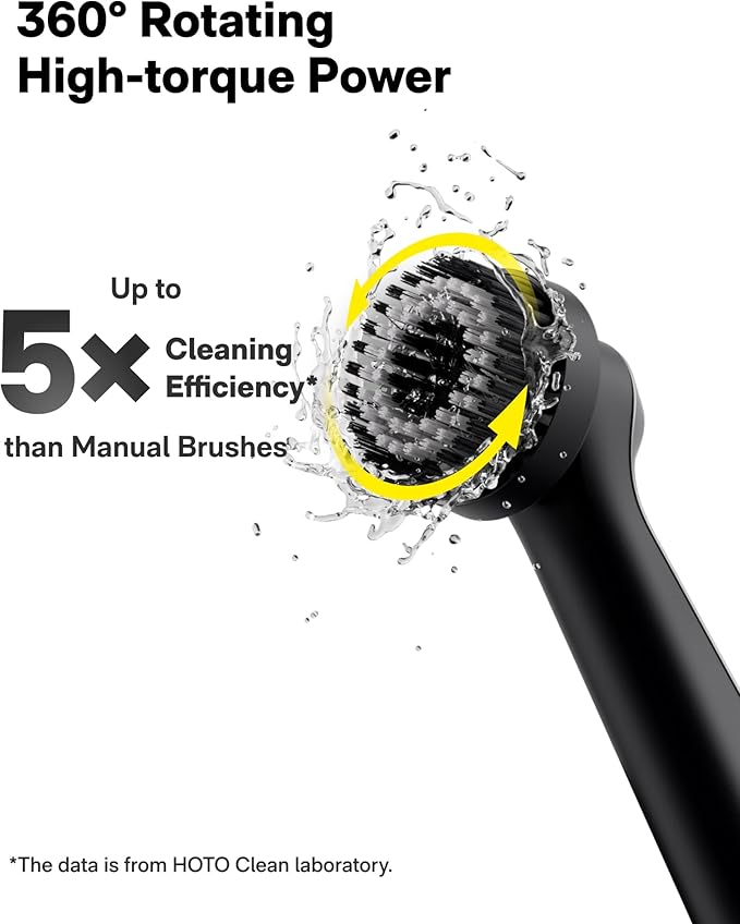 HOTO Wand™ Cordless Spin Scrubber, Electric Rechargeble Grout Cleaning Brush - Image 2