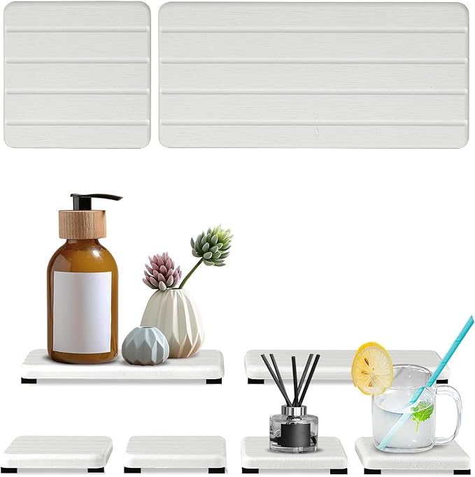 6PCS Fast Drying Diatomite Stone Sink Tray, Stone Drying Tray by Unknown