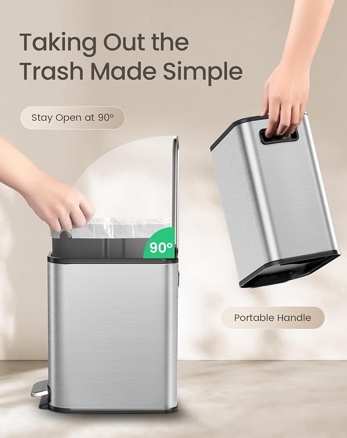 Cesun Small Bathroom Trash Can - Image 5