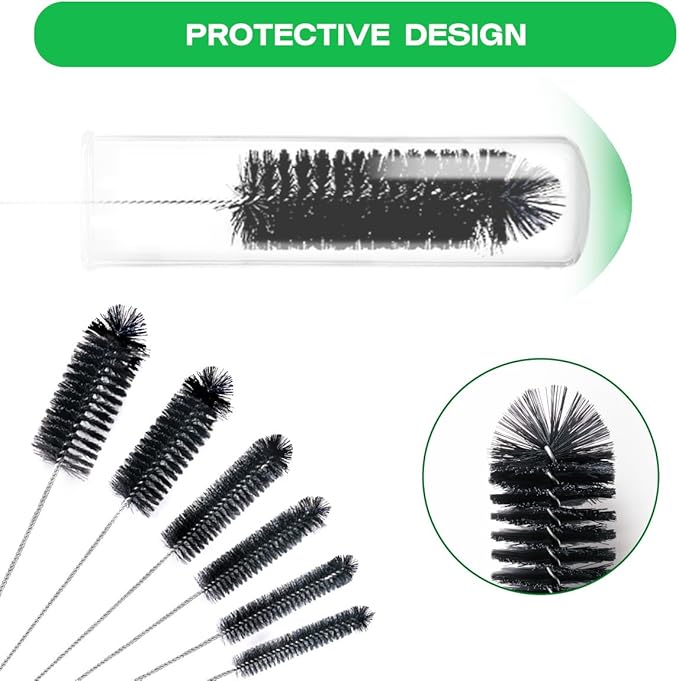 Straw Cleaner Brush Set, 12 Pieces Extra Long Pipe Water Bottle Brushes - Image 5