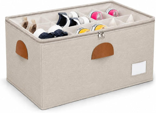 shoe organizer for closet with adjustable divider shoe, main product view