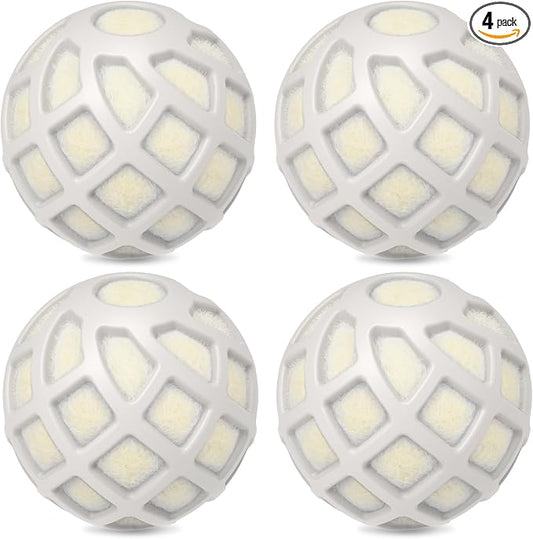Dryer Balls – Patented Silicone Guard, Natural Wool Core, Super Anti-Tangle & by Sunseeke