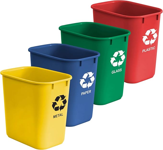 Acrimet Wastebasket Bin for Recycling, 6.75 Gallon/ 27 Quart/ 25.552 Liter by Organizingyourlife