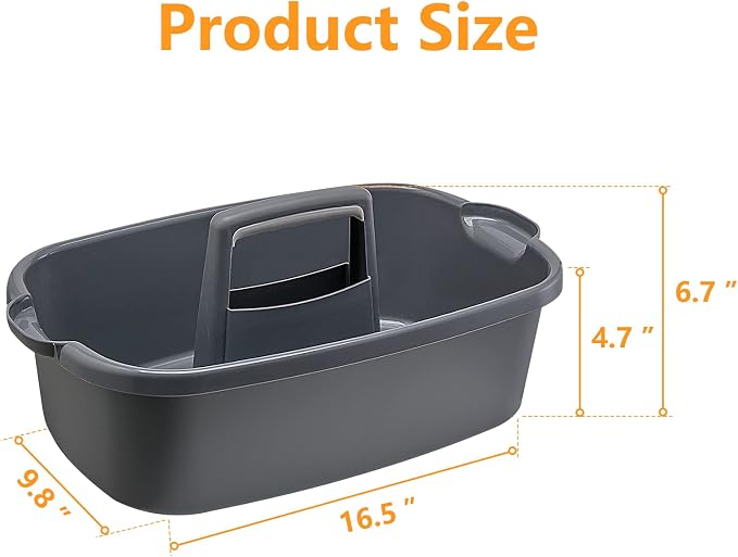 2-Pack Multi-Purpose Plastic Cleaning Caddy - Image 2