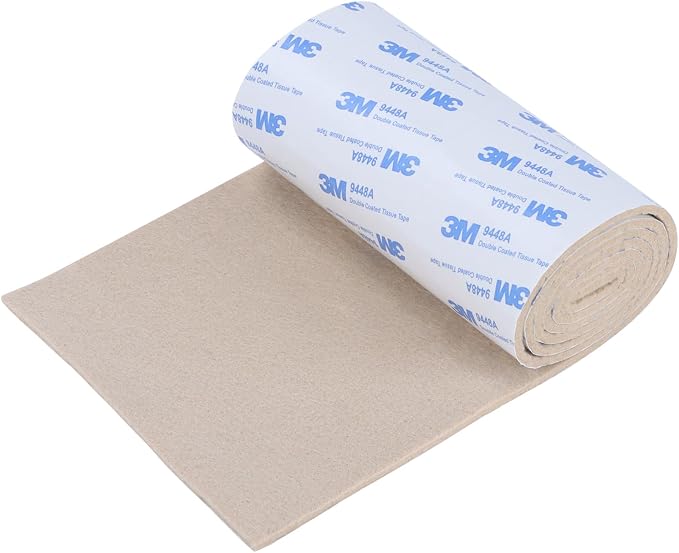 Felt Furniture Pads, Non Slip Self Adhesive Cuttable Felt Tape Beige Heavy Duty by VOCOMO