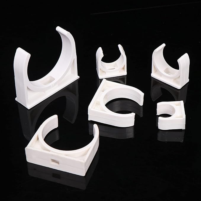 100 Pcs U-Shaped PVC Water 16mm Pipe Clamps Clips, U-Shaped Buckles Fit - Image 5