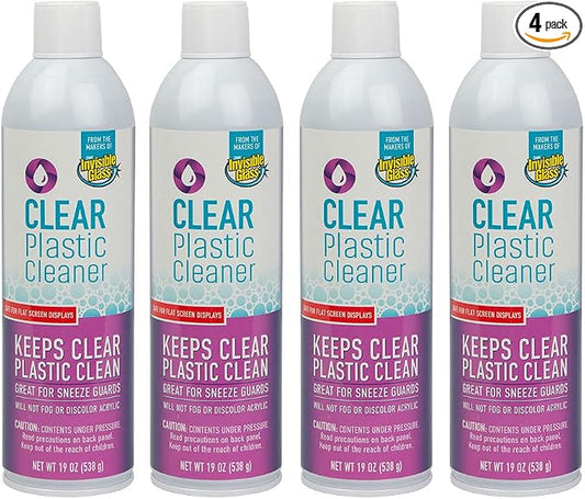 Invisible Glass 91014-4PK Clear Plastic Cleaner by InvisibleGlass