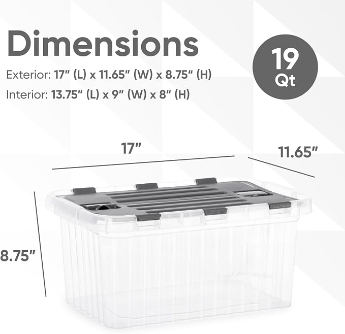 Superio Clear Storage Boxes - Image 2