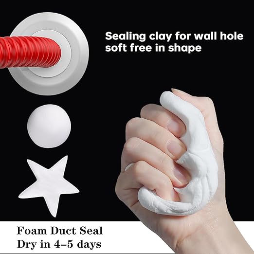 Pack of 50 White Seal Putty Waterproof Duct Seal Repair Sealing Clay, Quick - Image 4