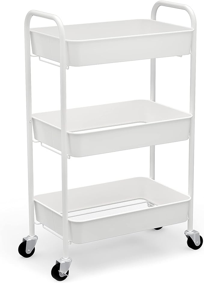 CAXXA 3-Tier Rolling Metal Storage Organizer by CAXXADIRECT