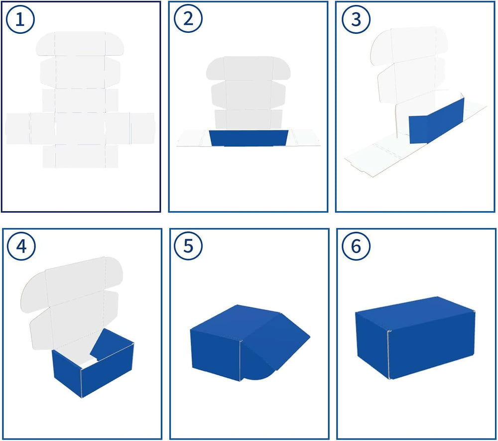 Rempry 12X9X4 Inch Blue Shipping Boxes 20 Pack, Cardboard Corrugated Mailer G...