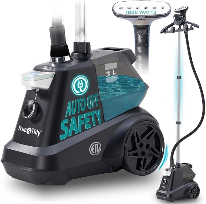 True & Tidy® Heavy-Duty Industrial Standing Garment Steamer by TrueTidy