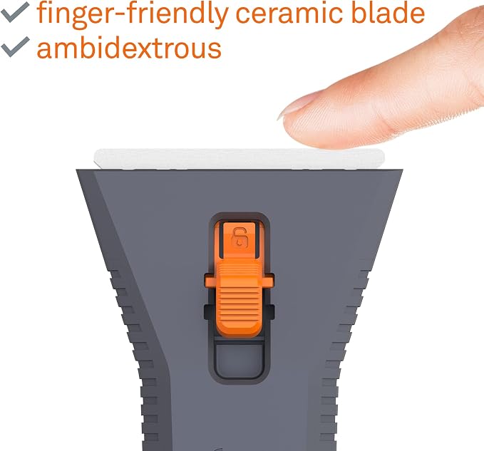 Slice 10591 Manual Utility Scraper, Locking Ceramic Blade, Rust Free, Finger - Image 2