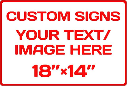 Custom Aluminum Weatherproof Metal Signs by Repaly