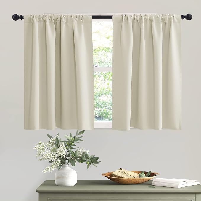 RYB HOME Small Window Curtains by RYBHOME