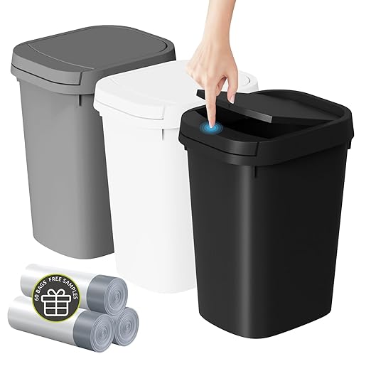 3 Pack Bathroom Small Trash Can by ksskss