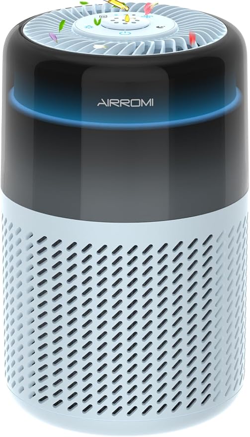 AIRROMI Air Purifier for Bedroom Home, HEPA Filter, Covers Upto 549 Ft² by AIRROMI