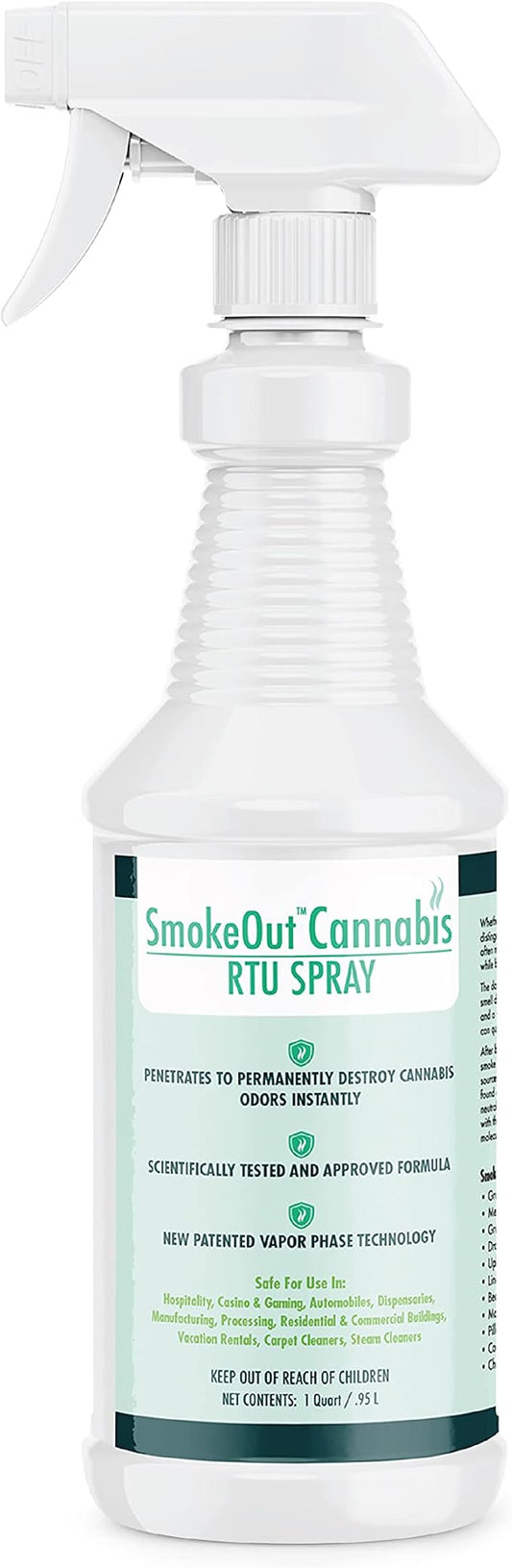 SmokeOut - Commercial Strength Odor Eliminator - Neutralizer, Deodorizer by EcoClearProducts