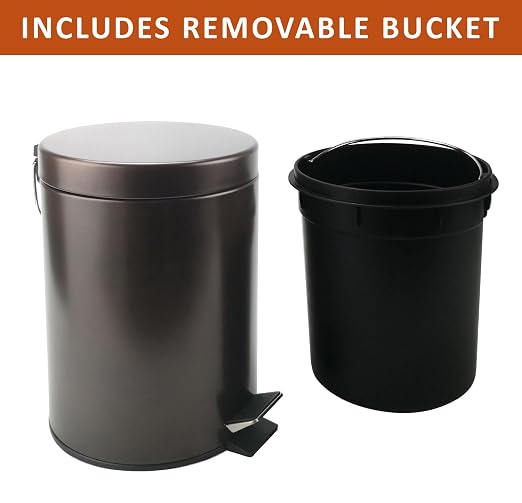 Stainless Steel Small Trash Can - Image 3