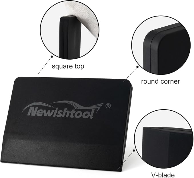 NEWISHTOOL Soft Silicone Squeegee, Window Tint V-Blade Scraper - Image 5
