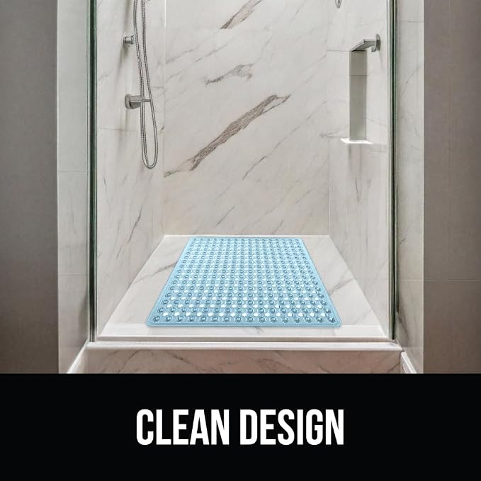 GORILLA GRIP Patented Square Shower Stall Mat, Small Bathtub Floor Mats - Image 8