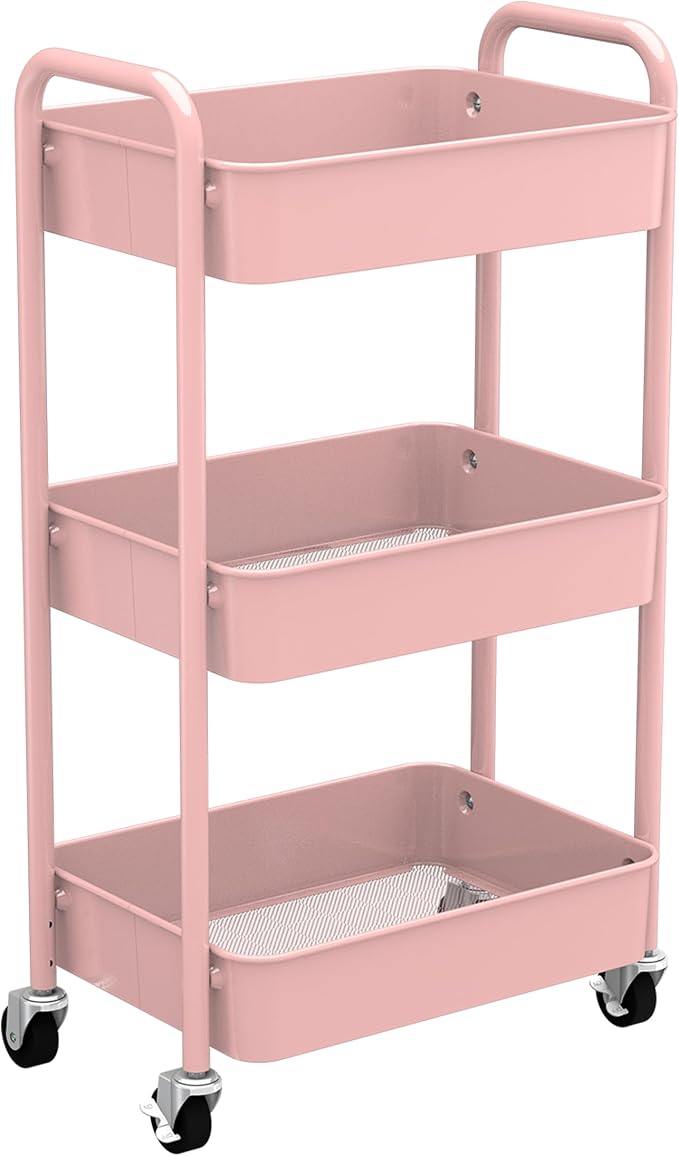 CAXXA 3-Tier Rolling Metal Storage Organizer by CAXXADIRECT