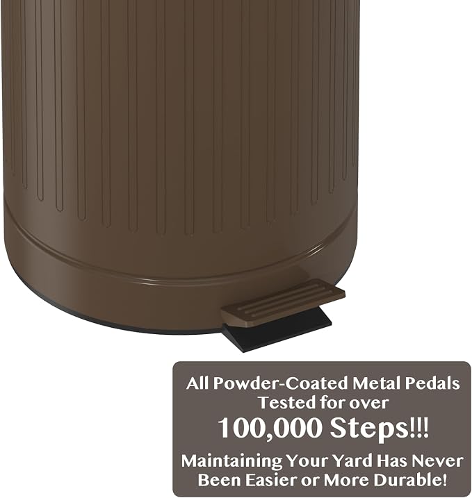 PAWZIDEA Dog Poop Trash Can Outside Odor Control, 3.1Gallon Pet Waste Trash Can - Image 8