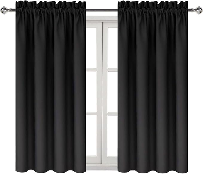 DWCN Blackout Curtains Thermal Insulated Energy Saving Bedroom and Kitchen - Image 8