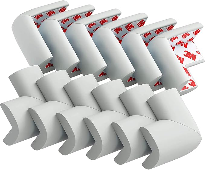 12 Pack Corner Protector Baby Proofing Corners and Edge Guards, Soft Safety by USfloatwishes