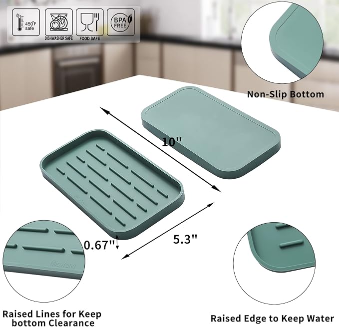 Silicone Kitchen Sink Organizer Tray - Image 2