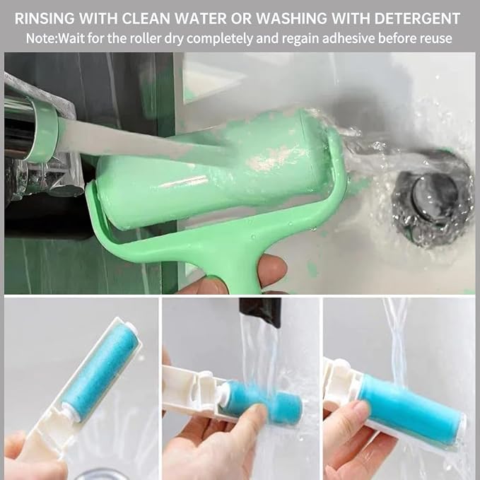 Reusable and Washable Lint Roller, Sticky Pet Hair and Dust Remover 3 Pack - Image 6