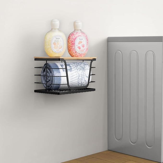 Wetheny 2 Pack Trash Bag Holder, Wall Mounted Garbage Bag Dispenser - Image 6