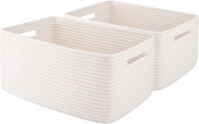 OIAHOMY Storage Basket for Shelves, Closet Cube Storage Bins Baskets for by MasterofSpaceOptimization