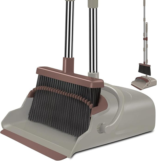kelamayi Upgrade Broom and Dustpan Set, Self-Cleaning by Kelamayi