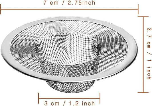 Heavy Duty Stainless Steel Slop Basket Filter Trap Mesh Metal Sink Strainer - Image 2