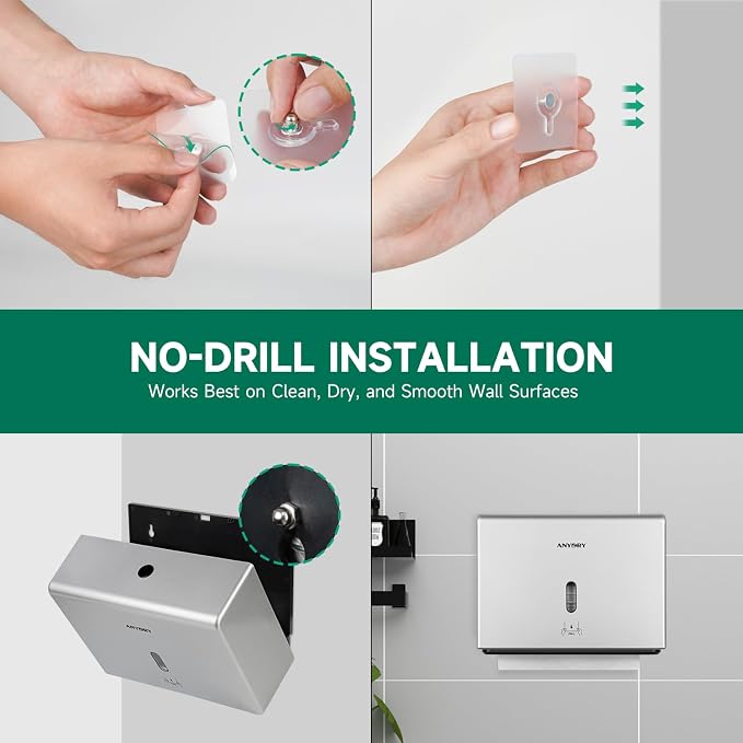 Wall-Mounted Paper Towel Dispenser – Fits Tri-Fold Towels up to 10x3.1 Inches - Image 5