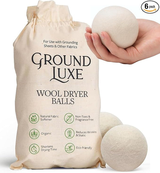 GroundLuxe Premium New Zealand Wool Dryer Balls by GroundLuxe