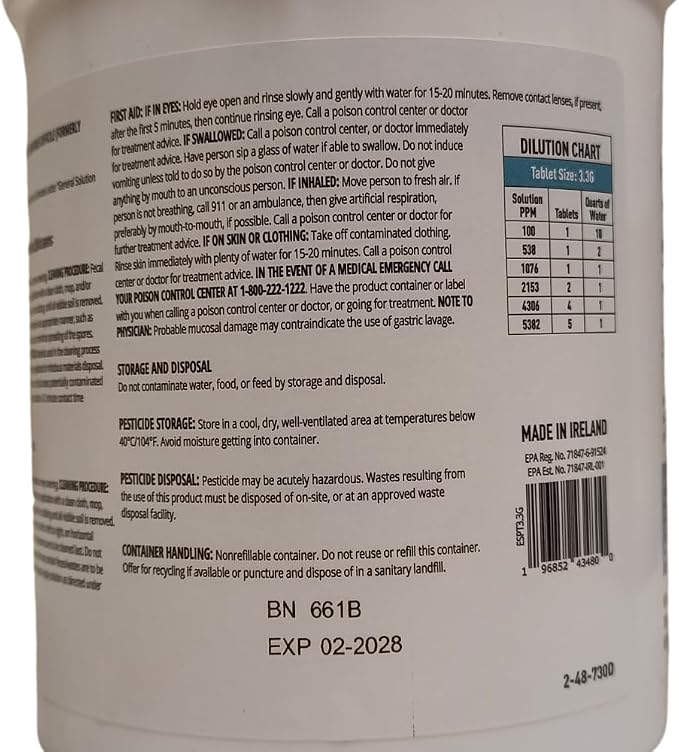 3.3 gram Sporicidal NaDCC Tablet Disinfectant - Image 8