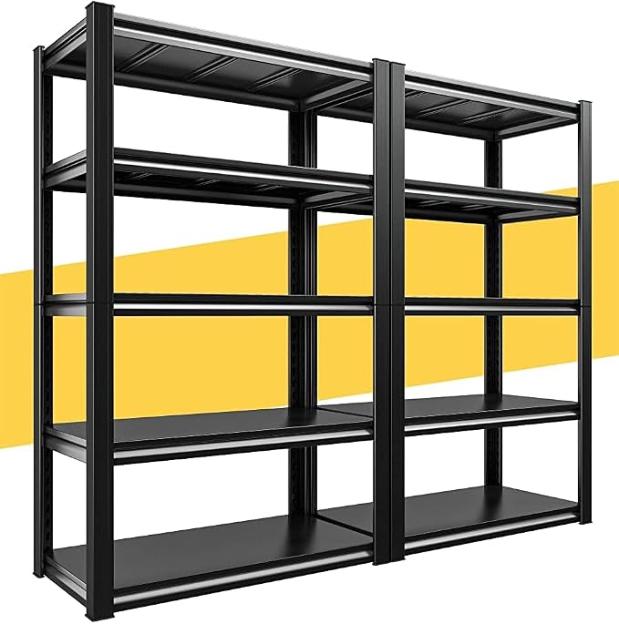 Raybee Storage Shelves 2000LBS Garage Shelving Heavy Duty, 5-Tier Adjustable by Raybee