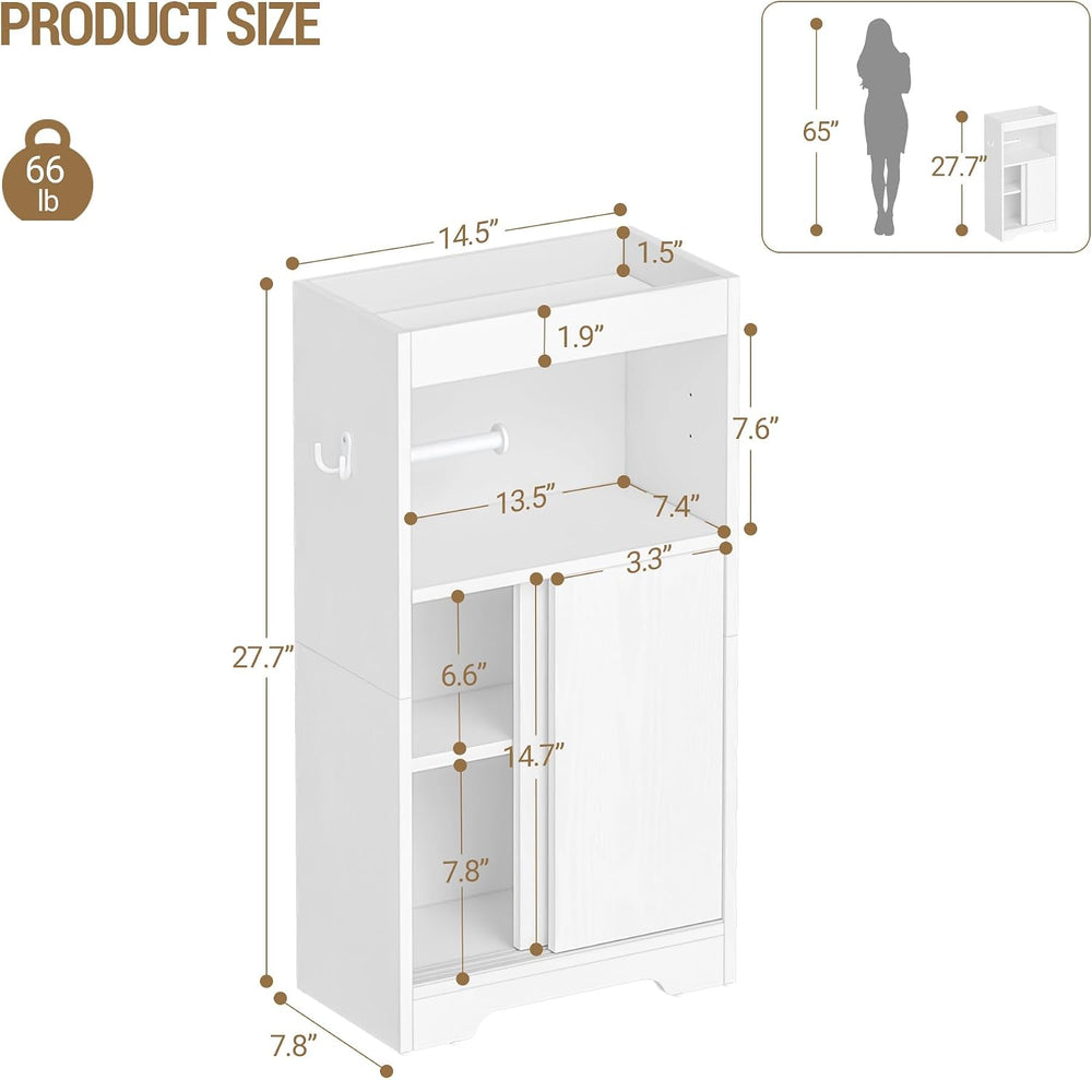 Hzuaneri Slim Bathroom Storage Cabinet, Toilet Paper Cabinet