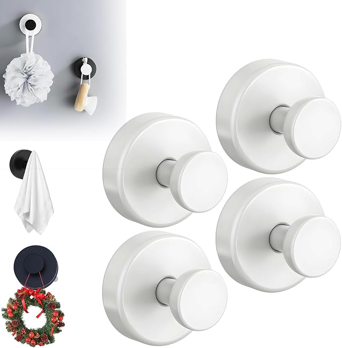 Suction Cup Hooks for Wreaths, 2025 New No Drill Suction Cup Hooks on Glass by ANYSENTHome