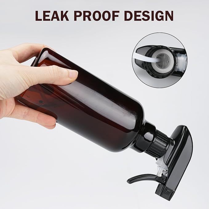 Plastic Spray Bottles Empty Spray Bottle 16.9oz/500ml 2 Pack Heavy Duty - Image 4