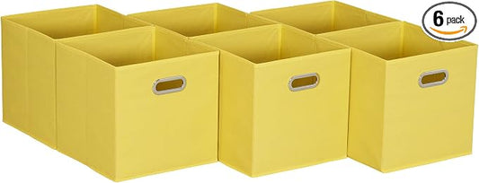 Household Essentials Yellow]Fabric Storage Bins by HouseholdEssentials