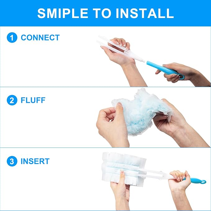KeFanta Duster Refills for Swiffer Dusters, 180 Heavy Duty Multi Surface - Image 5