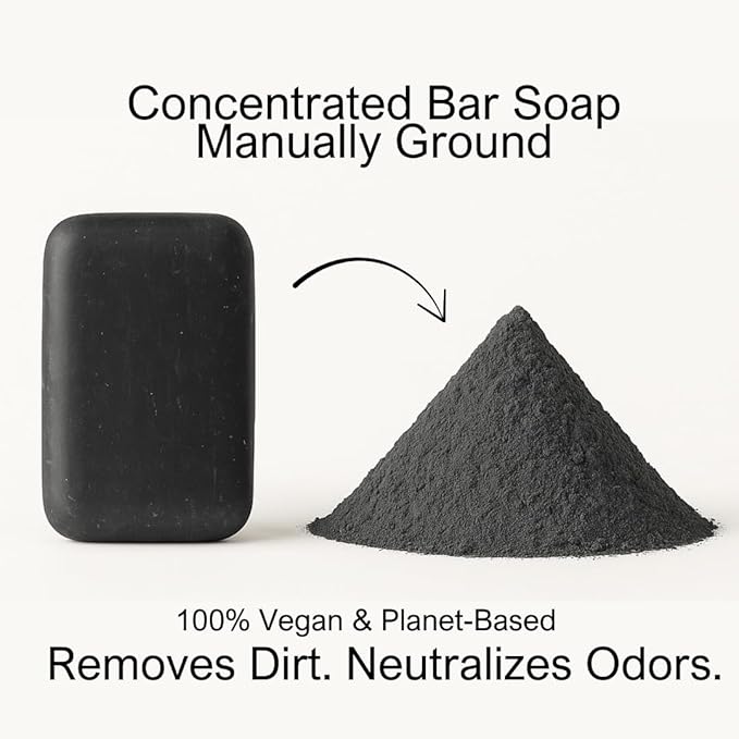 Charcoal Laundry Detergent Booster Powder – Concentrated Ground Bar Soap | Mix - Image 2